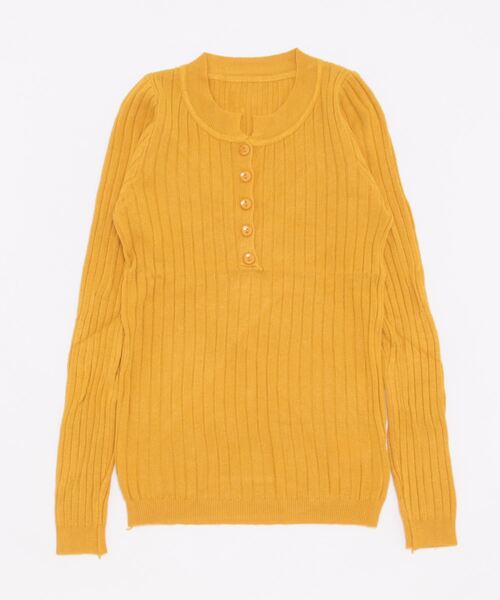 Burner（バーナー）の「【OKUOKU　0909】ヘンリーネック リブニット　oku-tops-627661632478-16（ニット/セーター・レディース・C/D/E/A/B・FREE）」の9枚目の写真