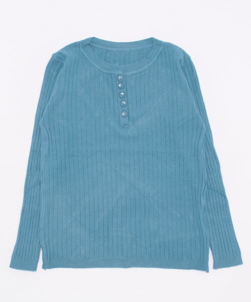 Burner（バーナー）の「【OKUOKU　0909】ヘンリーネック リブニット　oku-tops-627661632478-16（ニット/セーター・レディース・C/D/E/A/B・FREE）」の10枚目の写真