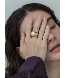 【金属アレルギー対応】Dew ring （ボリュームリング・カーブリング）/ニッケルフリーメッキ