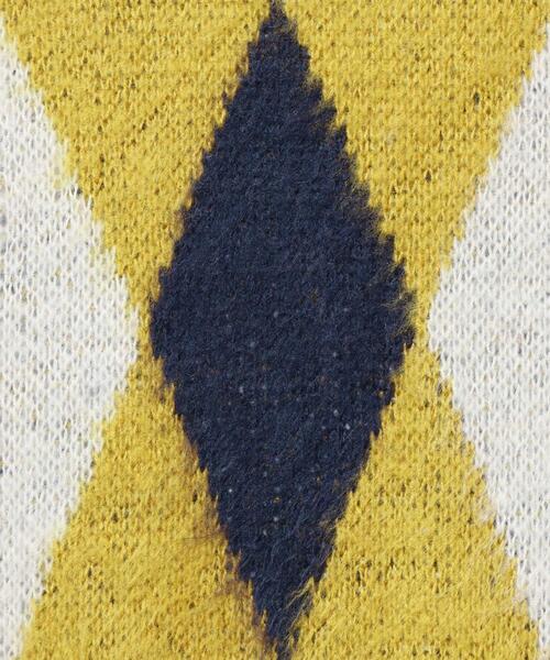 INGNI（イング）の「モヘアタッチダイヤ柄カーディガン（カーディガン/ボレロ・レディース・ベージュ/マスタード/ブラック・M）」の10枚目の写真