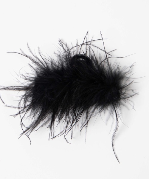 WEGO（ウィゴー）の「WEGO/フェザーバンスクリップ（バレッタ/ヘアクリップ・レディース・ホワイト/ブラック・FREE）」の7枚目の写真