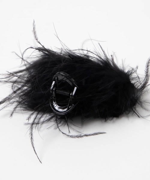 WEGO（ウィゴー）の「WEGO/フェザーバンスクリップ（バレッタ/ヘアクリップ・レディース・ホワイト/ブラック・FREE）」の8枚目の写真