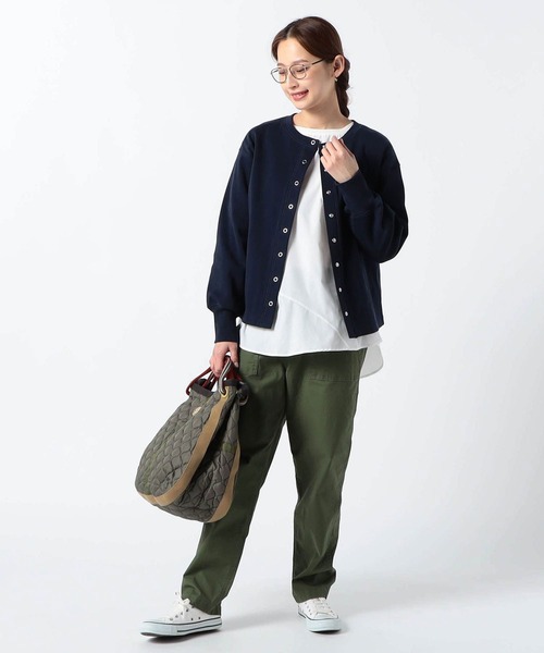 Grand PARK（グランドパーク）の「ドッキングプルオーバー（Tシャツ/カットソー・レディース・ホワイト/ライトグレー/ブラック・FREE）」の4枚目の写真