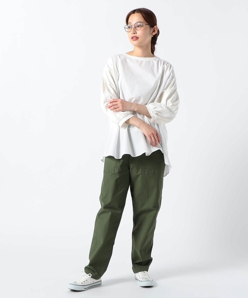 Grand PARK（グランドパーク）の「ドッキングプルオーバー（Tシャツ/カットソー・レディース・ホワイト/ライトグレー/ブラック・FREE）」の5枚目の写真