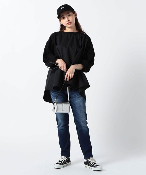 Grand PARK（グランドパーク）の「ドッキングプルオーバー（Tシャツ/カットソー・レディース・ホワイト/ライトグレー/ブラック・FREE）」の7枚目の写真