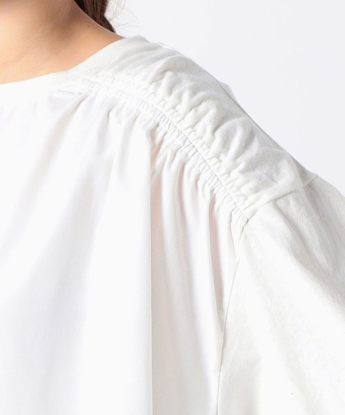 Grand PARK（グランドパーク）の「ドッキングプルオーバー（Tシャツ/カットソー・レディース・ホワイト/ライトグレー/ブラック・FREE）」の11枚目の写真