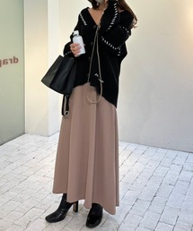 Satin relax long スカート