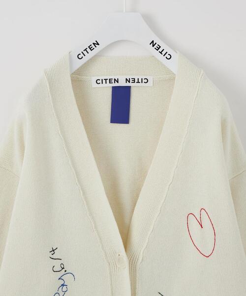 CITEN（シテン）の「＜CITEN＞エンブロイダリー レタード カーディガン（カーディガン/ボレロ・レディース・オフホワイト・FREE）」の3枚目の写真