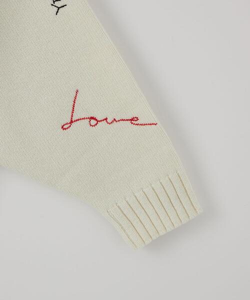 CITEN（シテン）の「＜CITEN＞エンブロイダリー レタード カーディガン（カーディガン/ボレロ・レディース・オフホワイト・FREE）」の4枚目の写真