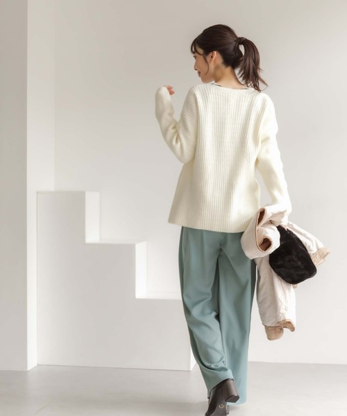 fifth（フィフス）の「ベルト付きタックワイドパンツ（その他パンツ・レディース・ピンク/ブラック/ブルー・M）」の5枚目の写真