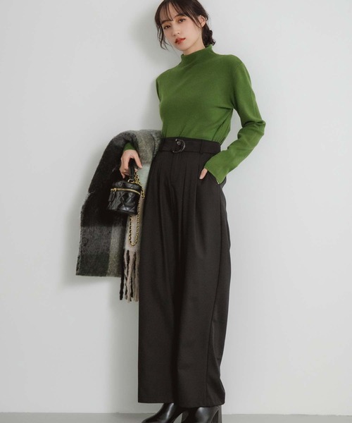 fifth（フィフス）の「ベルト付きタックワイドパンツ（その他パンツ・レディース・ピンク/ブラック/ブルー・M）」の11枚目の写真