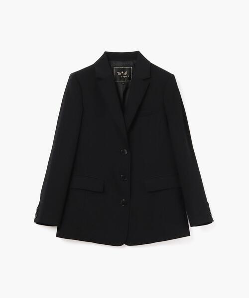 【agnès b.】黒 ヴィンテージボタンフロントジャケット KONBINI | 【USED】90's agnès b. homme PARIS 3-BUTTON JACKET