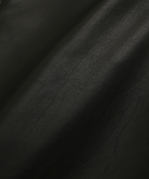 NANO universe（ナノユニバース）の「LB.04/ハイネックレザーライダース（ライダースジャケット・メンズ・ブラック・S/M/L）」の15枚目の写真
