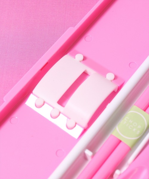BAYBLO（ベイブロ）の「(SK)抗菌 音の鳴らない コンビセット(箸+スプーン+箸箱)（お弁当箱・キッズ・ライトピンク/ライトブルー/クリーム/ライトパープル/ターコイズブルー/ピンク系/ホワイト×ピンク/ライラック系・ONE SIZE）」の14枚目の写真