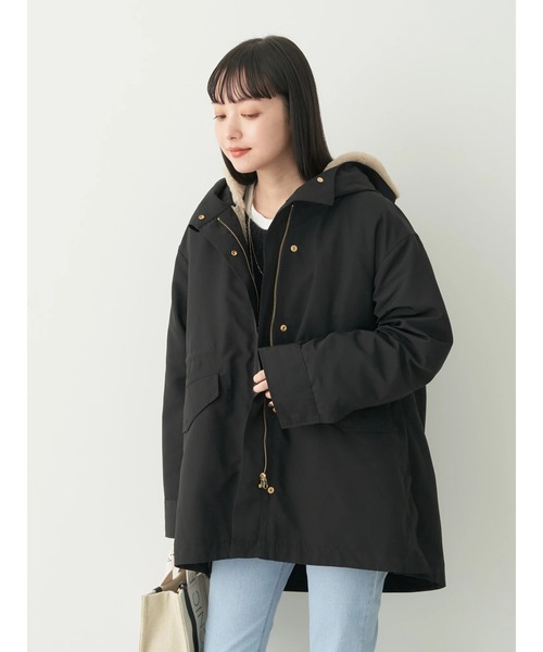 earth music&ecology(アースミュージックアンドエコロジー)の「3WAY マウンテンパーカー(マウンテンパーカー・レディース・ライトベージュ/カーキ/ブラック・M/L)」の6枚目の写真