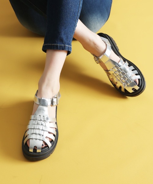 VIVIAN(ヴィヴィアン)の「厚底編み込みグルカサンダル(サンダル・レディース・アイボリー/シルバー/ブラック・S/M/L/LL)」の18枚目の写真