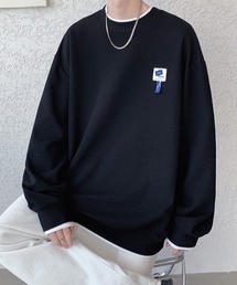 ワンポイントワッフルロングTシャツ