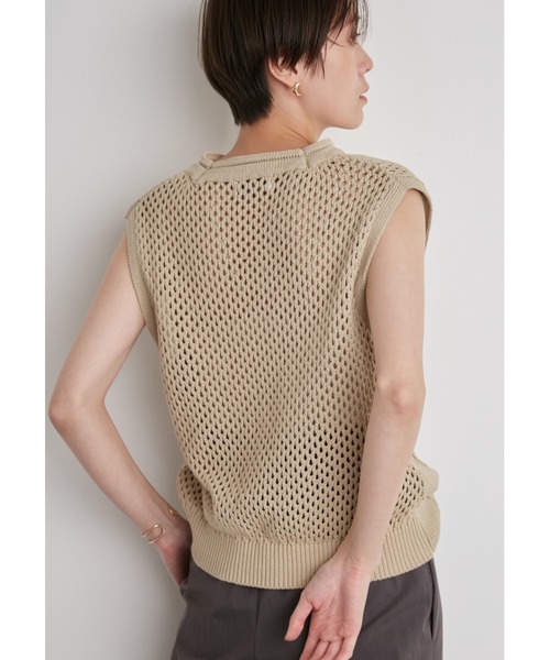 emmi atelier - 新品 emmi atelier ハイネックノースリブラウス ベージュ emmi（エミ）の「【emmi atelier】ハイネックマルチカラー