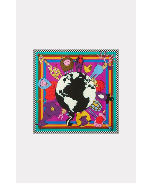 'KENZO Stamp' シルク スクエア
