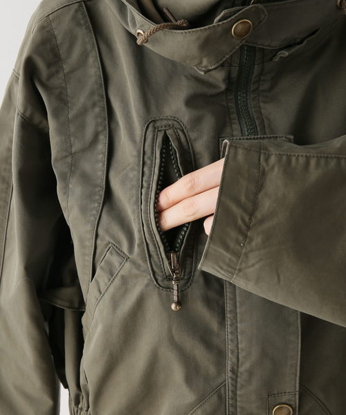 Spick & Span フード付きジャケット AW オリーブ Spick & Span フード付きジャケット AW オリーブ Spick & Span