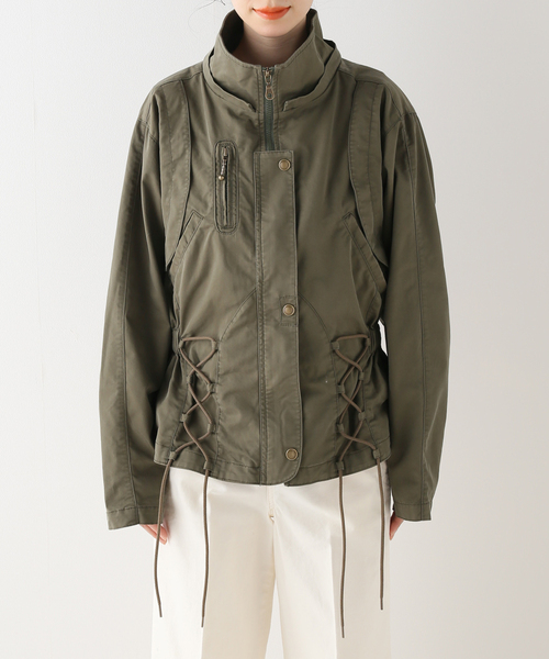 Spick & Span(スピックアンドスパン)の「【ROYAL NAVY/ロイヤルネイビー】 ミリタリーJK(ブルゾン・レディース・カーキ/イエロー・FREE)」の19枚目の写真