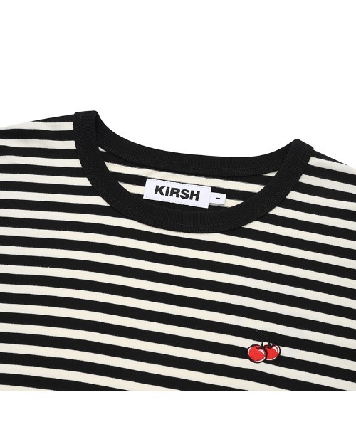 セール】KIRSH CHERRY STRIPE LONG SLEEVE T-SHIRT/キルシー