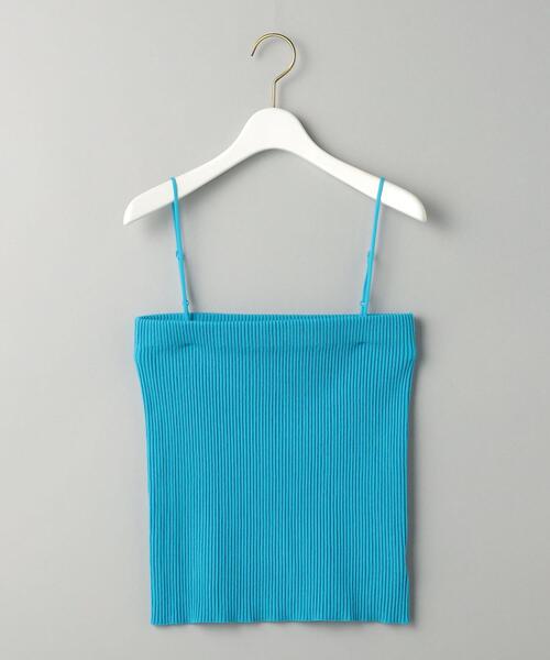 BEAUTY&YOUTH UNITED ARROWS（ビューティーアンドユースユナイテッドアローズ）の「コットンシルクブレンド リブ ビスチェ -2WAY/ウォッシャブル-（キャミソール・レディース・オフホワイト/ターコイズブルー/ブラック・FREE）」の3枚目の写真