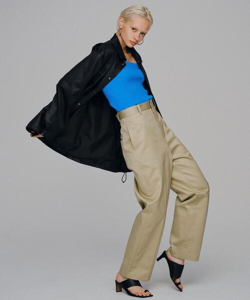 BEAUTY&YOUTH UNITED ARROWS（ビューティーアンドユースユナイテッドアローズ）の「コットンシルクブレンド リブ ビスチェ -2WAY/ウォッシャブル-（キャミソール・レディース・オフホワイト/ターコイズブルー/ブラック・FREE）」の5枚目の写真