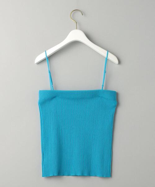 BEAUTY&YOUTH UNITED ARROWS（ビューティーアンドユースユナイテッドアローズ）の「コットンシルクブレンド リブ ビスチェ -2WAY/ウォッシャブル-（キャミソール・レディース・オフホワイト/ターコイズブルー/ブラック・FREE）」の6枚目の写真