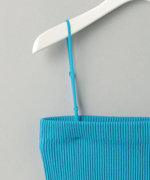 BEAUTY&YOUTH UNITED ARROWS（ビューティーアンドユースユナイテッドアローズ）の「コットンシルクブレンド リブ ビスチェ -2WAY/ウォッシャブル-（キャミソール・レディース・オフホワイト/ターコイズブルー/ブラック・FREE）」の9枚目の写真