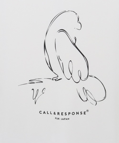 CALL&RESPONSE(コールアンドレスポンス)の「mt8225-プリント半袖TEE-インコ(Tシャツ/カットソー・メンズ・ブラック/ホワイト・1/5/4/2)」の17枚目の写真