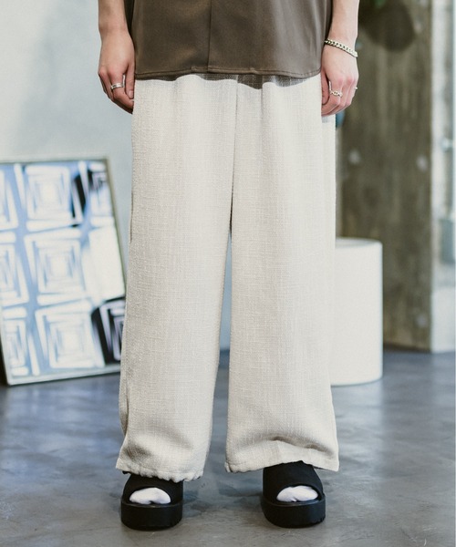 CASPER JOHN（キャスパージョン）の「Tweed balloon pants/ツイードバルーンパンツ（その他パンツ・メンズ・グレイッシュベージュ/ブラック/ナチュラル・SMALL/MEDIUM/LARGE）」の7枚目の写真