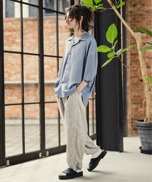 CASPER JOHN（キャスパージョン）の「Tweed balloon pants/ツイードバルーンパンツ（その他パンツ・メンズ・グレイッシュベージュ/ブラック/ナチュラル・SMALL/MEDIUM/LARGE）」の19枚目の写真