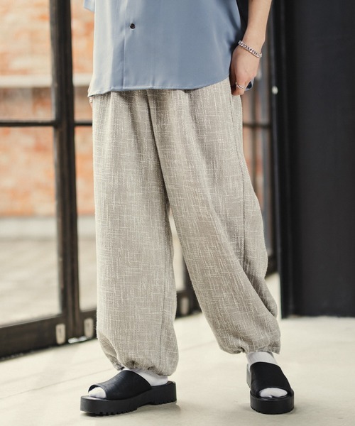 CASPER JOHN（キャスパージョン）の「Tweed balloon pants/ツイードバルーンパンツ（その他パンツ・メンズ・グレイッシュベージュ/ブラック/ナチュラル・SMALL/MEDIUM/LARGE）」の13枚目の写真