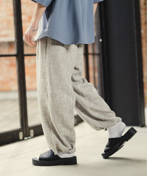 CASPER JOHN（キャスパージョン）の「Tweed balloon pants/ツイードバルーンパンツ（その他パンツ・メンズ・グレイッシュベージュ/ブラック/ナチュラル・SMALL/MEDIUM/LARGE）」の14枚目の写真