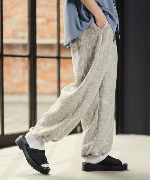 CASPER JOHN（キャスパージョン）の「Tweed balloon pants/ツイードバルーンパンツ（その他パンツ・メンズ・グレイッシュベージュ/ブラック/ナチュラル・SMALL/MEDIUM/LARGE）」の16枚目の写真