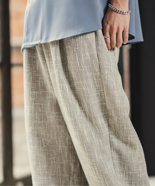 CASPER JOHN（キャスパージョン）の「Tweed balloon pants/ツイードバルーンパンツ（その他パンツ・メンズ・グレイッシュベージュ/ブラック/ナチュラル・SMALL/MEDIUM/LARGE）」の4枚目の写真