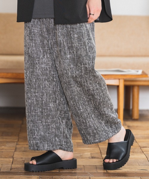 CASPER JOHN（キャスパージョン）の「Tweed balloon pants/ツイードバルーンパンツ（その他パンツ・メンズ・グレイッシュベージュ/ブラック/ナチュラル・SMALL/MEDIUM/LARGE）」の11枚目の写真