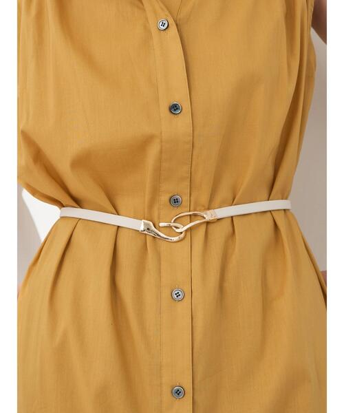 YECCA VECCA(イェッカヴェッカ)の「メタルフックスリムベルト(ベルト・レディース・ベージュ/ブラック/アイボリー/パイソン・FREE)」の18枚目の写真