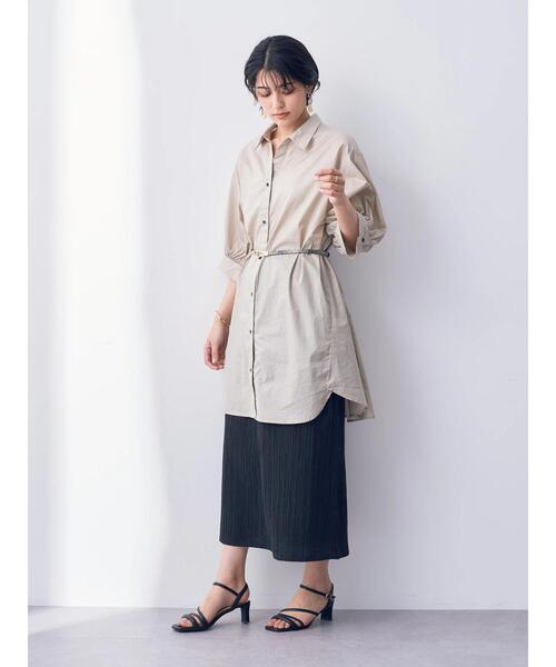 YECCA VECCA(イェッカヴェッカ)の「メタルフックスリムベルト(ベルト・レディース・ベージュ/ブラック/アイボリー/パイソン・FREE)」の7枚目の写真