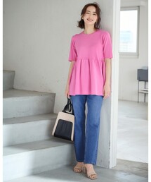 OPAQUE.CLIP | オーガニックコットン混デニム 202フレアパンツ(デニムパンツ)