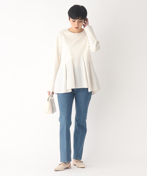 OPAQUE.CLIP(オペークドットクリップ)の「◆オーガニックコットン混デニム 202フレアパンツ(デニムパンツ・レディース・ブルー/ダークネイビー/グレー系その他・36/38/40/34/42)」の20枚目の写真