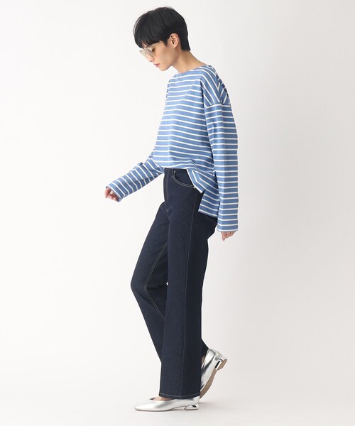 OPAQUE.CLIP(オペークドットクリップ)の「◆オーガニックコットン混デニム 202フレアパンツ(デニムパンツ・レディース・ブルー/ダークネイビー/グレー系その他・36/38/40/34/42)」の11枚目の写真