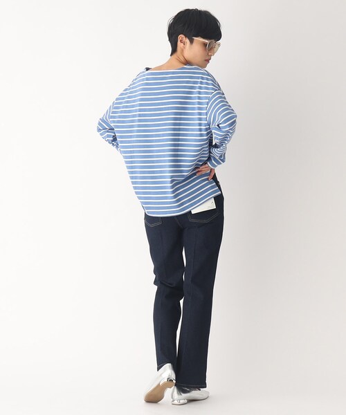 OPAQUE.CLIP(オペークドットクリップ)の「◆オーガニックコットン混デニム 202フレアパンツ(デニムパンツ・レディース・ブルー/ダークネイビー/グレー系その他・36/38/40/34/42)」の14枚目の写真