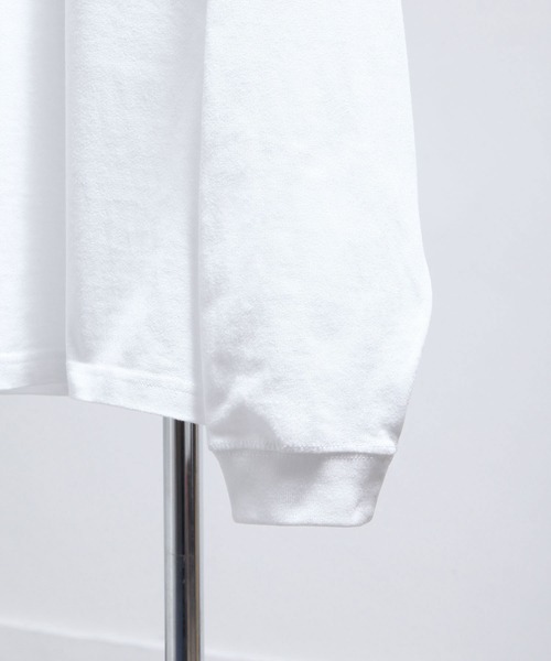 NILWAY（ニルウェイ）の「コットンベーシックロンT/無地（Tシャツ/カットソー・メンズ・グレー/ブラック/ブルー/ホワイト・MEDIUM/LARGE）」の7枚目の写真