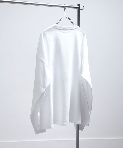 NILWAY（ニルウェイ）の「コットンベーシックロンT/無地（Tシャツ/カットソー・メンズ・グレー/ブラック/ブルー/ホワイト・MEDIUM/LARGE）」の6枚目の写真