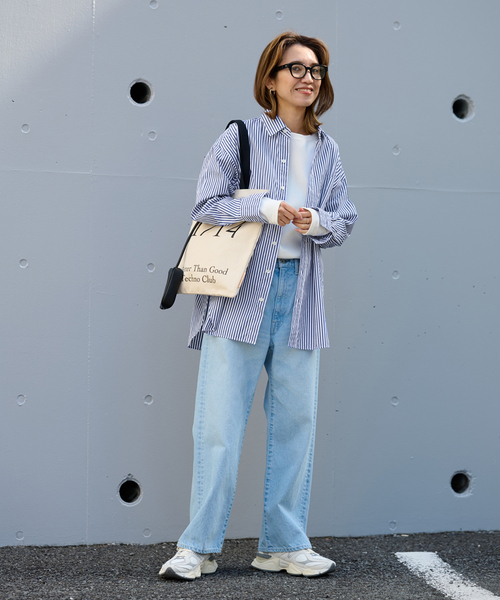 FRAMeWORK(フレームワーク)の「ストライプシャツ(シャツ/ブラウス・レディース・ネイビー/ブルー系その他・FREE)」の12枚目の写真