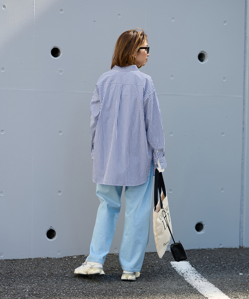 FRAMeWORK(フレームワーク)の「ストライプシャツ(シャツ/ブラウス・レディース・ネイビー/ブルー系その他・FREE)」の10枚目の写真