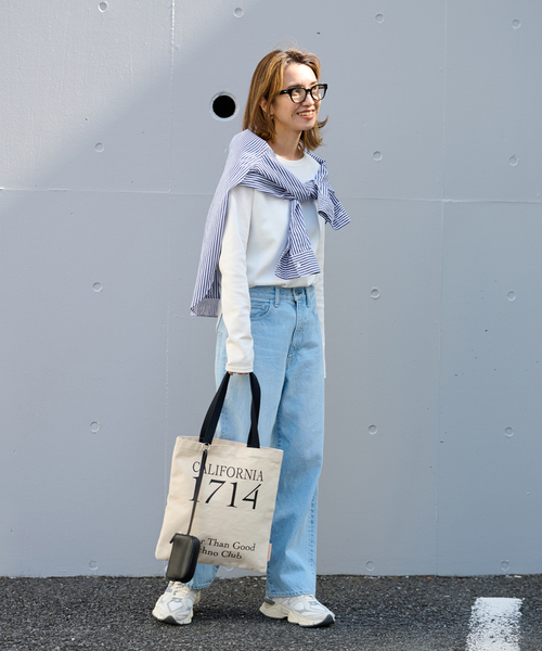 FRAMeWORK(フレームワーク)の「ストライプシャツ(シャツ/ブラウス・レディース・ネイビー/ブルー系その他・FREE)」の6枚目の写真