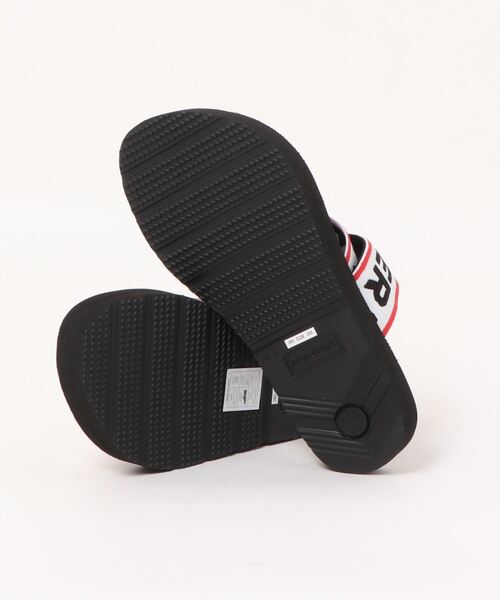 HUNTER(ハンター)の「レディース ロゴ エラスティック クロスオーバー スライド(サンダル・レディース・ホワイト/ブラック・UK3/UK4/UK5/UK6)」の4枚目の写真